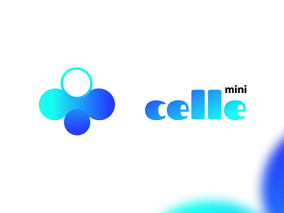 Cell mini logo 2d bee brand identity branding branding design cell design figma gradiant illustration logo logo design logomark logos mini sale vector
