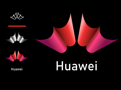 Huawei logo concept branding branding design figma gradiant graphic design huawei identity illustration logo logo concept logo design logos vector