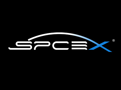 SpaceX logo brand branding design figma gradiant gradiant logo illustration logo logo design space spacex vector