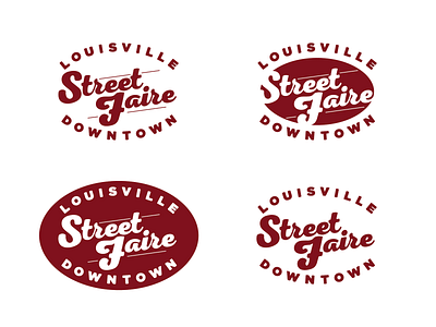 Street Faire alternate logos branding logo retro