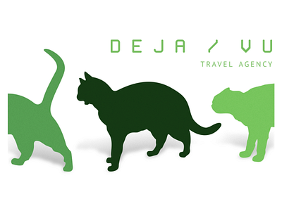 DejaVu branding coreldraw joke logo matrix nostalgia travel agency