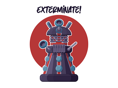 Dalek coreldraw corelrussia dalek design doctorwho exterminate illustration vector vectorgraphic vectorillustration