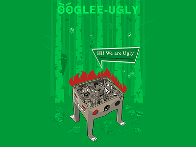 Ooglee-Ugly branding corel draw coreldraw design illustration package vector