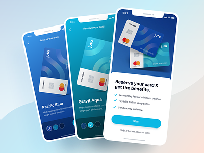 Debit Card - Finance App UI Kit app banking business card clean credit debit design finance graphic design icon illustration ios mobile payment transaction ui ux wallet