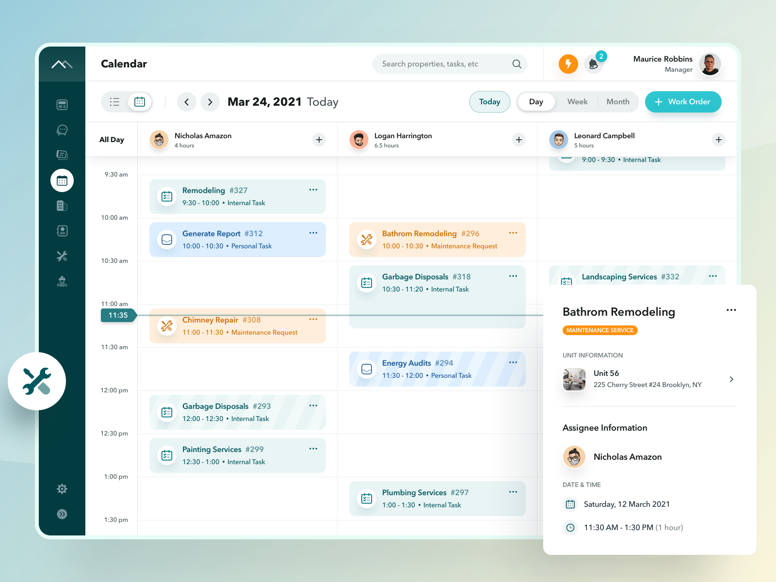 Calendar Page Property Management Platform by Ahmad Fawaid on Dribbble