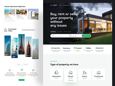 Real Estate Homepage - Zeruma