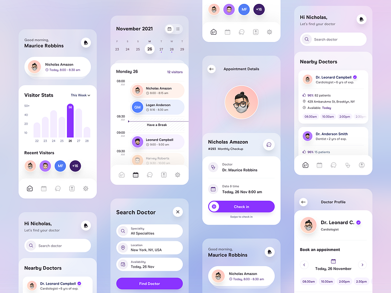 Medical App by Ahmad Fawaid on Dribbble