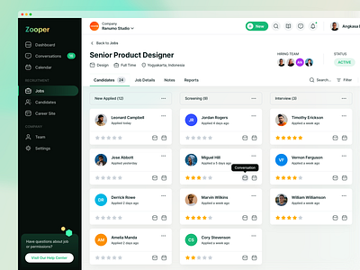 Recruiting Software - Job Detail Page by Ahmad Fawaid on Dribbble