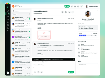 Recruiting Software - Conversations Page