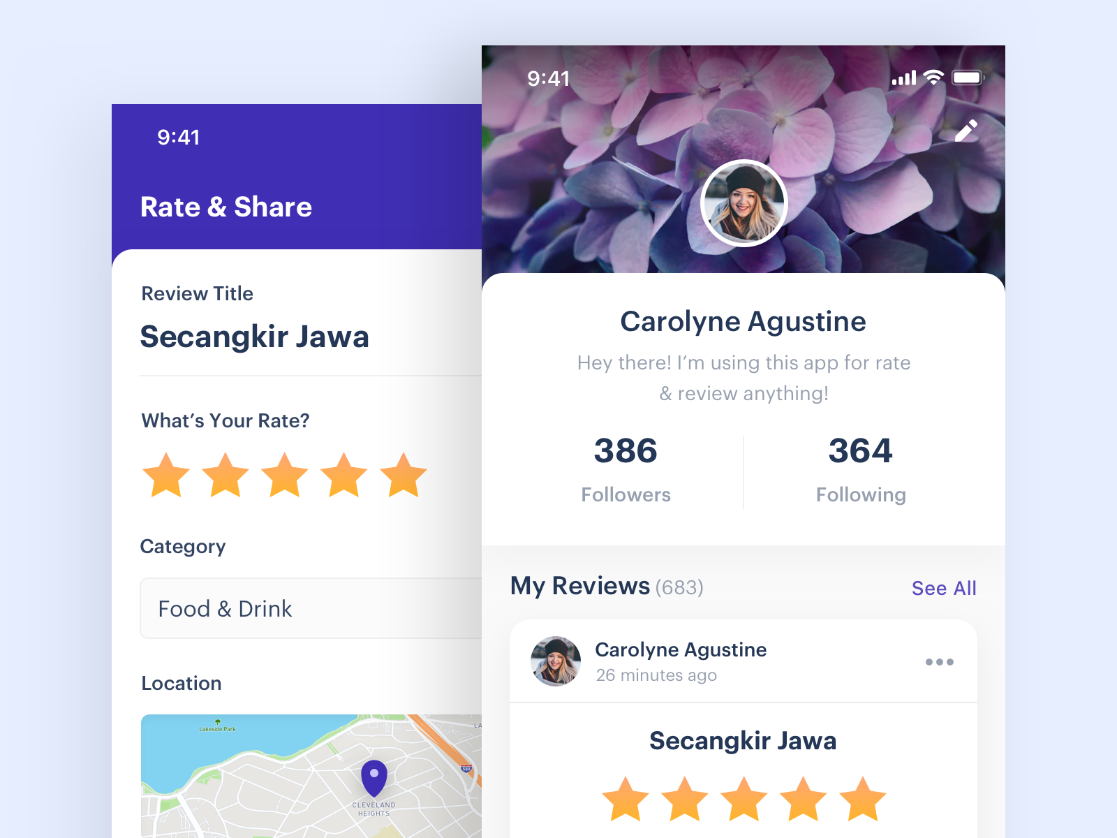 Rating & Review App by Ahmad Fawaid on Dribbble