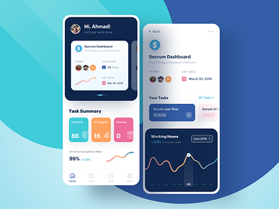 Project Management App android calendar chart clean crypto dashboard finance icon ios management minimal mobile payment project real estate task timeline tool wallet web