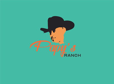 Papy's Ranch Guest Estate guest house illustrator logo