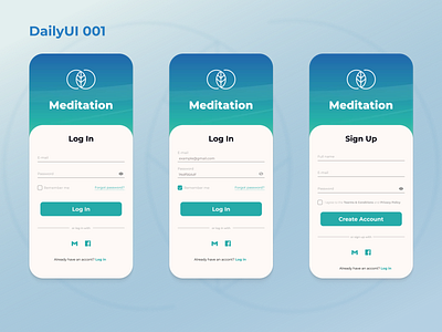 DailyUi001/Sign Up/Log In