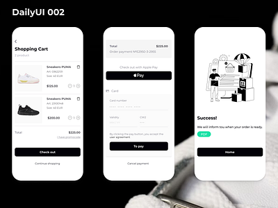DailyUi002/Checkout mobile ui