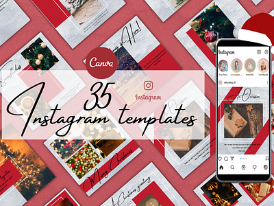 Canva Instagram Templates - Christmas