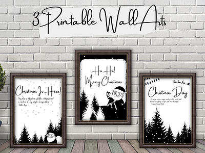 Christmas Printable Wall Art art christmas christmas design christmas font christmas quotes decoration design home decor home decoration illustration office decor print printable printable wall printable wall art room decor