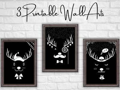 Reindeer Printable Wall Art