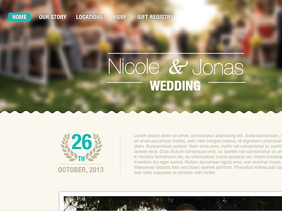 Wedding Website ampersand blue homepage natural simple tan template typography web website wedding