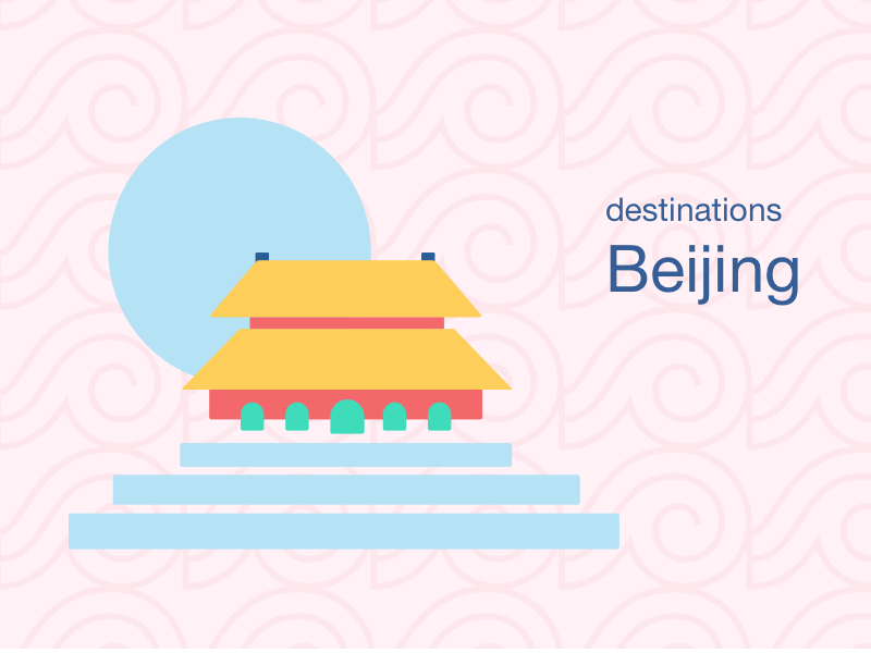 City Illustrations - Beijing beijing travel destination china cities tiananmen landmark asian city