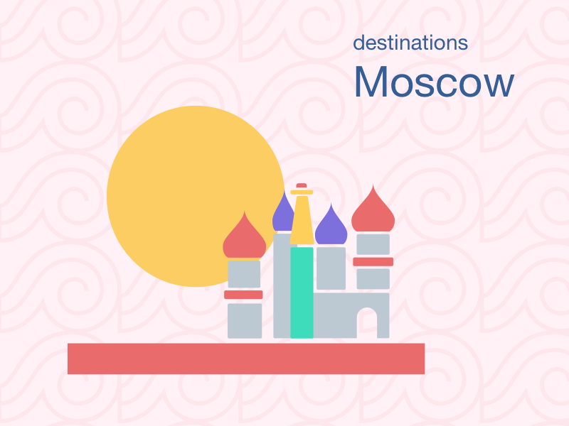 Moscow pattern sun red square moscow travel destination rusia cities landmark asian city
