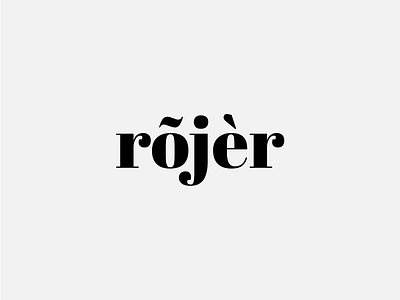 Who is Rojer? branding illustration logo typography ui webdesign