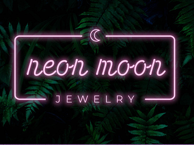 Neon Moon Jewelry Brand Identity brand design brand identity brand marketing brand strategy branding digital marketing graphic design logo logo design