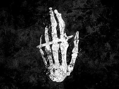 Hundred Handed dark hand hundred handed label logo music record skeleton