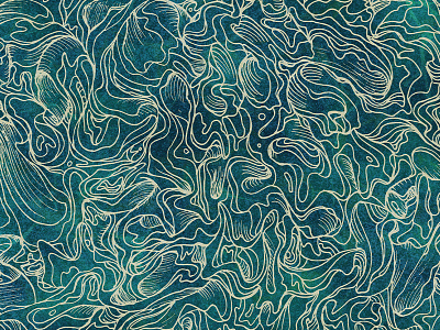 Ornate H2O apparel art drawing h2o illustration ornate pattern threadless tile water
