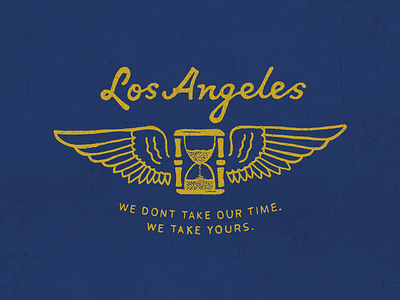 LA Time Takers design drawing illustration los angeles pen shirt