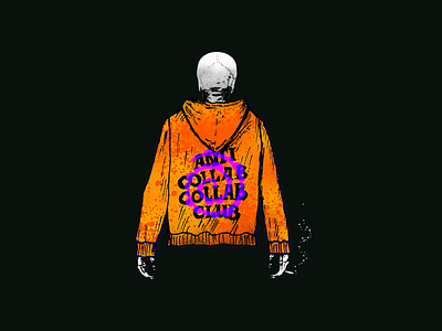 Anti Collab Collab Club anti collab collaboration exiled mystic fashion illustration prison skeleton skull streetwear