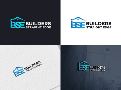 Builders Straight Edge branding design graphic design illustration logo