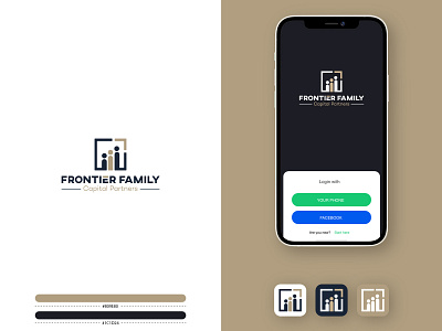 FRONTIER FAMILY app branding design graphic design illustration logo