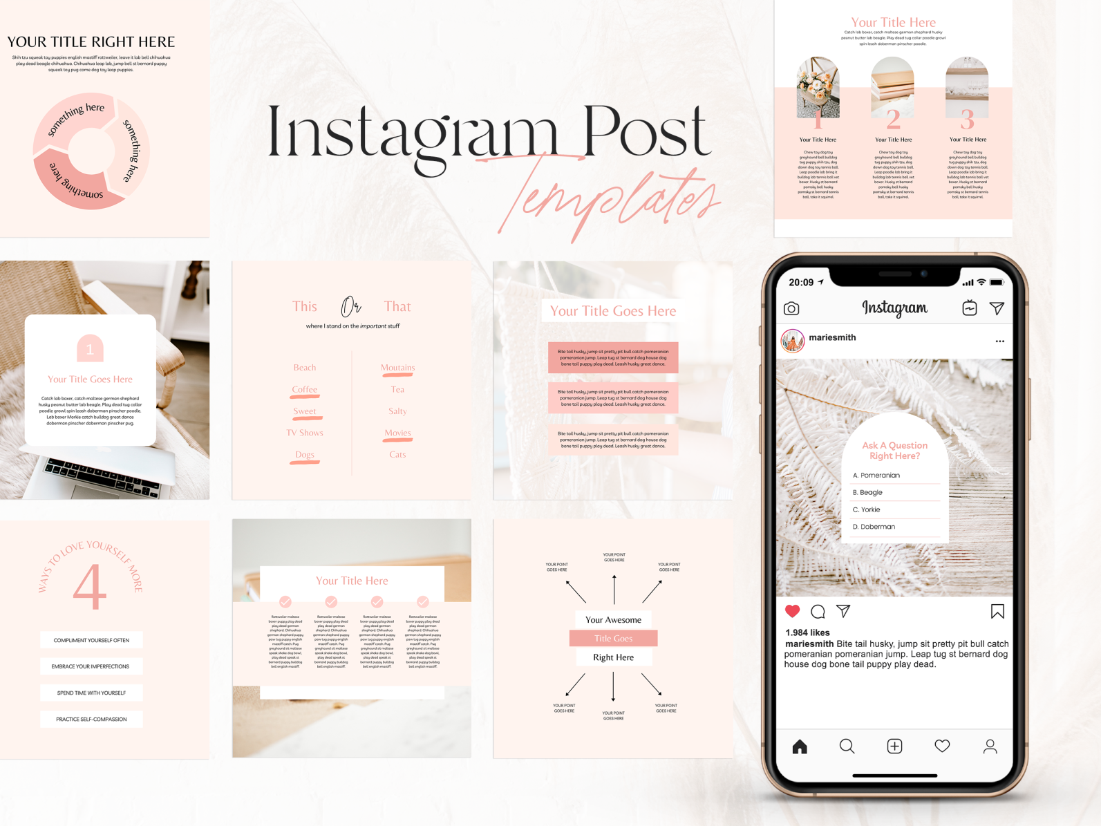 Instagram Templates by Brittany on Dribbble