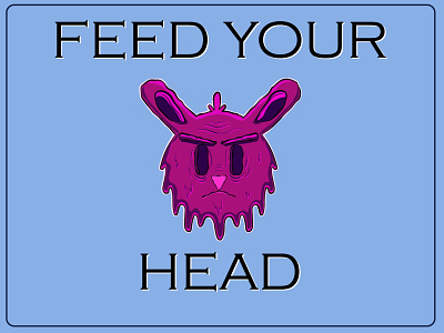 Feed your head design graphic design illustration vector