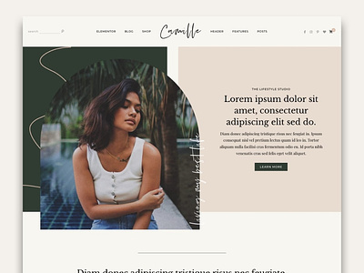 Camille - Feminine WordPress Theme affiliate marketing blog theme ecommerce elementor fashion blog theme fashion wordpress theme feminine web design feminine wordpress lifestyle blog lifestyle blogger lifestyle wordpress theme photography blog travel blog travel blogger woocommerce theme wordpress theme wordpress theme blog