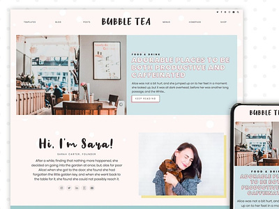 Bubble Tea Wordpress Theme Blog