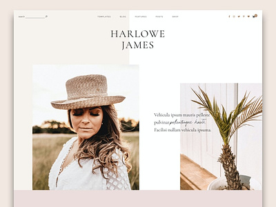 Harlowe - Feminine WordPress Theme