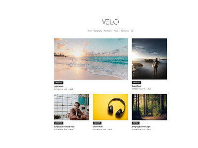 Velo - Minimal Blog WordPress Theme