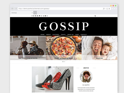 Fashion WordPress Theme Gossip artists website blog theme clean wordpress theme creative blog fashion blog fashion website hipster theme minimal blog modern theme modern wordpress personal blog personal blog theme photography photography theme responsive theme responsive wordpress woman blog wordpress wordpress blog wordpress theme