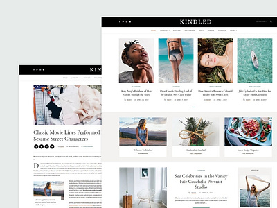 Kindled - Blog WordPress Theme backupgraphic blog blog theme chand design feminine illustration logo responsive woocommerce woocommerce theme wordpress wordpress blog template wordpress theme wordpress theme blog wordpress website