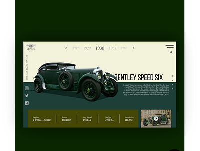 Classic landing page design adobe photoshop adobe xd bentley car website graphic design landing page landing page design ui ui ux ux website website design