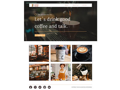 Responsive app design for coffe house app app design design design web illustration responsive app design ui ux