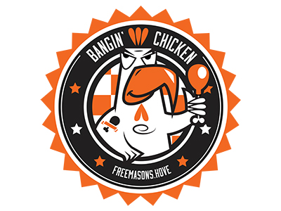 Bangin Chicken Logo by Jim Dribbble Dribbble