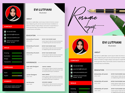 Modern Resume Template CV design graphic design modern resume template cv resume design resume design professional resume design template template template resume cv modern