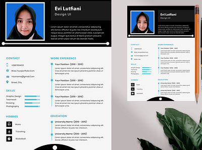 Resume Template CV Modern branding cv modern template cv tempalte design graphic design modern resume template cv resume design resume design professional resume design template