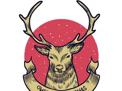 Deer Chritsmas deer chritsmas graphic design logo