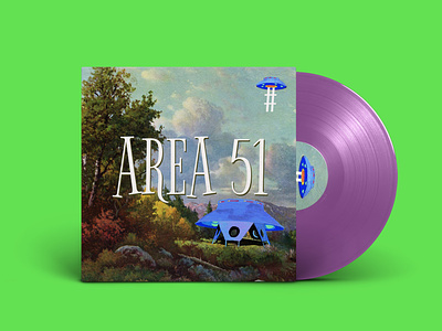 AREA #51 - Concept Album Art album album art album artwork album cover design alien design vinyl vinyl cover