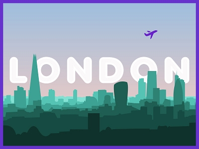 London london skyline travel type vector