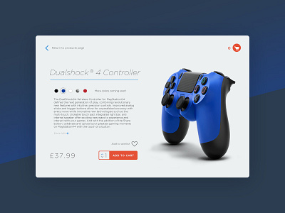 Daily UI 012 playstation simple ui ux