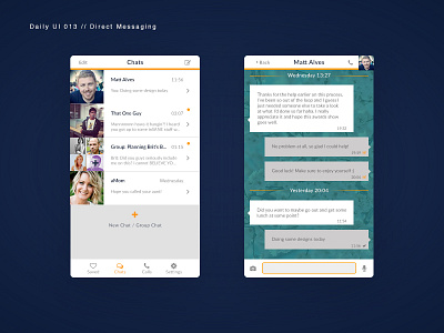 Daily UI 013 messaging simple ui ux